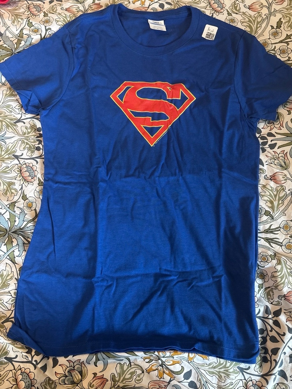Blue Superman Logo Tee